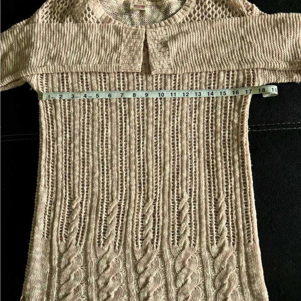 Mossimo Ladies Blush Pink Crewneck Sweater Size M - Picture 2 of 6
